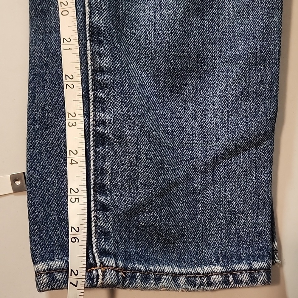 Madewell Women's Blue Straight Leg Jeans - Picture 5 of 6